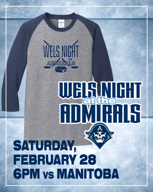 2026 WELS Night at the Admirals and purchase exclusive WELS Night tee shirt